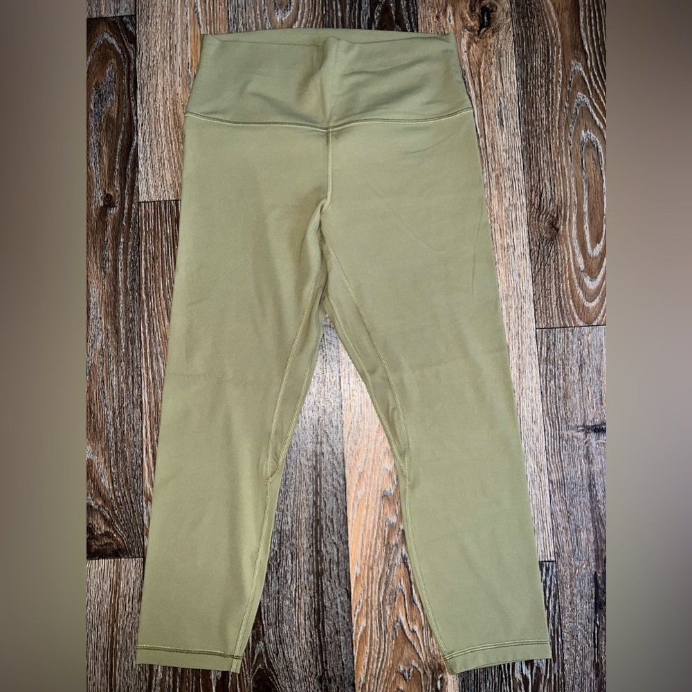 Lululemon Align High Rise Crop 23” Bronze Green